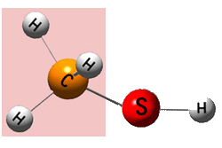 Metil sülfit molekülü